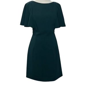 Monique Lhuillier Hunter Green Sheath Dress Sz 8